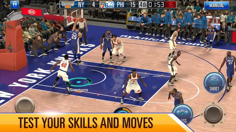 เกมบาสเกตบอล NBA 2K Mobile ที่สาธิตบนเวทีเปิดตัว iPad Pro 2018 พร้อมให้ดาวน์โหลดแล้ว ฟรี!!