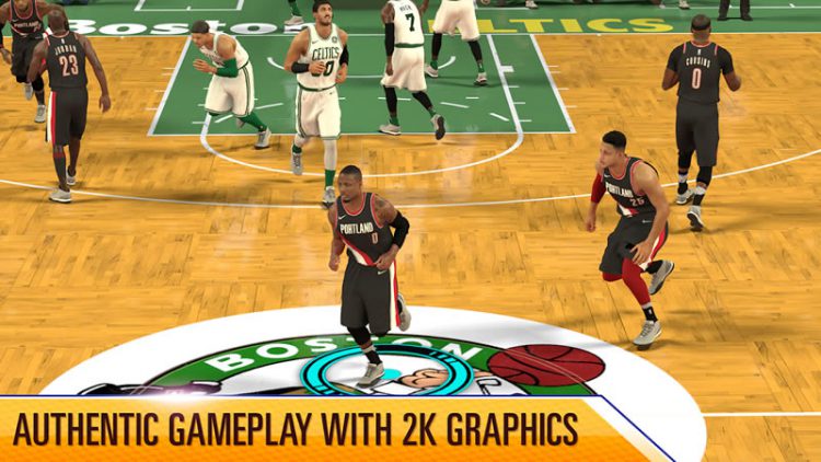 เกมบาสเกตบอล NBA 2K Mobile ที่สาธิตบนเวทีเปิดตัว iPad Pro 2018 พร้อมให้ดาวน์โหลดแล้ว ฟรี!!
