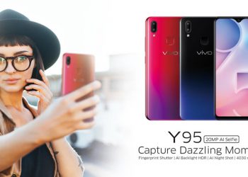 Vivo Y95 เปิดตัวทางการ มาพร้อมกล้องเซลฟี่ 20MP กล้องคู่หลัง 13+2MP แบตเตอรี่ 4030mAh แรม 4GB