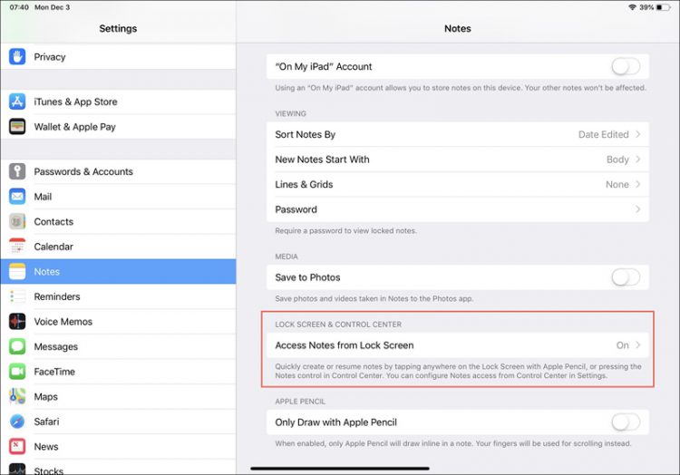 วิธีเปิดแอพพลิเคชั่น Notes บน iPhone หรือ iPad ได้อย่างรวดเร็วบนหน้าจอล็อค