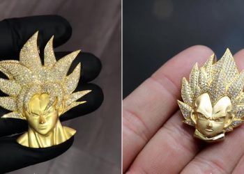 สนมั้ย!! จี้สร้อยคอ Goku และ Vegeta ในร่างซูเปอร์ไซย่า ประดับเพชรไว้บนผม