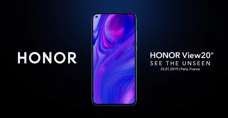 Honor V20 ถูกปล่อยทีเซอร์ออกมาแล้ว ยืนยันดีไซน์ฝังกล้องเซลฟี่บนจอแสดงผล ใช้กล้อง 48MP จาก Sony