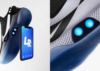 Nike Adapt BB รองเท้าผูกเชือกอัตโนมัติ รองรับการเชื่อมต่อกับ iPhone เพื่อควบคุมหรือปรับแต่งไฟ LED