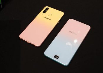 Samsung Galaxy A8s FE สีชมพูแบบไล่เฉดสี เตรียมวางขายวันวาเลนไทน์