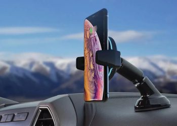 Scosche Magic Grip Charge อุปกรณ์ช่วยจับสมาร์ทโฟนในรถยนต์ มาพร้อมที่ชาร์จไร้สาย และระบบแขนจับอัตโนมัติ