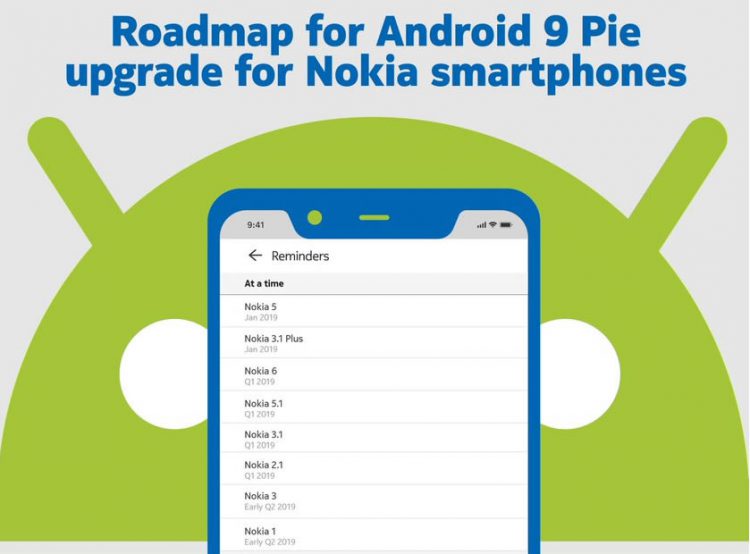 HMD Global เผยกำหนดการอัพเดท Android Pie ให้กับสมาร์ทโฟน Nokia ทั้งหมด 8 รุ่น