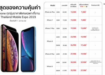 ส่องโปรเด็ด ที่คุณต้องมาบูธ BaNANA และ บูธ Studio 7 ในงาน THAILAND MOBILE EXPO 2019 ที่ไบเทค บางนา