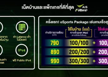 AIS ประกาศลุย eSports เต็มสตรีมเปิดตัว แพ็กเกจ AIS Fibre eSports แยกท่อเล่นเกมออกจากท่ออินเทอร์เน็ตในบ้าน และออกแพ็กเกจ eSports บนมือถือ