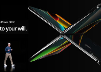 iPhone X Fold คอนเซ็ปต์ล่าสุดของ iPhone พับได้ มากับจอ Super Retina ขนาด 8.3 นิ้ว