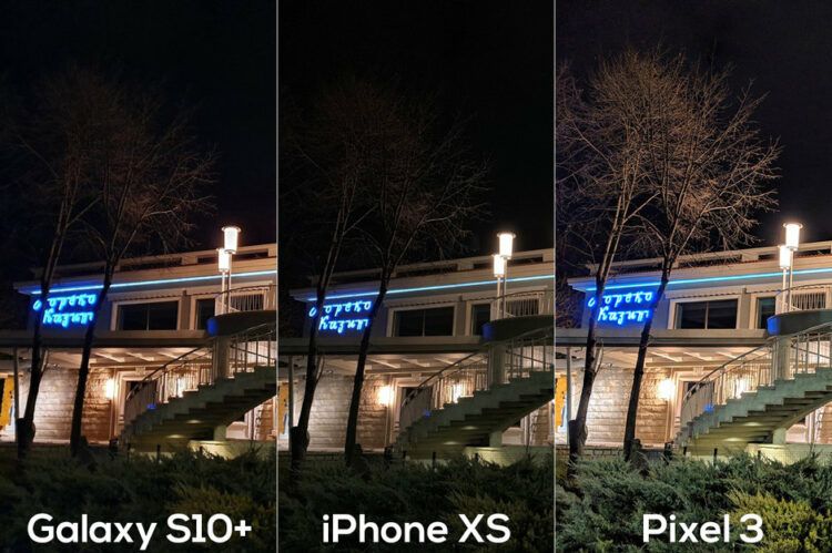 เปรียบเทียบภาพถ่ายจากกล้อง Galaxy S10+ vs Pixel 3 vs iPhone XS ในเวลากลางคืน