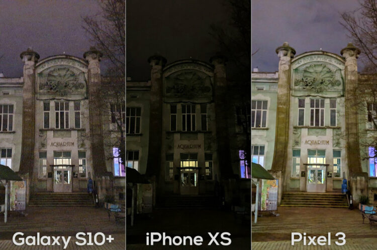 เปรียบเทียบภาพถ่ายจากกล้อง Galaxy S10+ vs Pixel 3 vs iPhone XS ในเวลากลางคืน