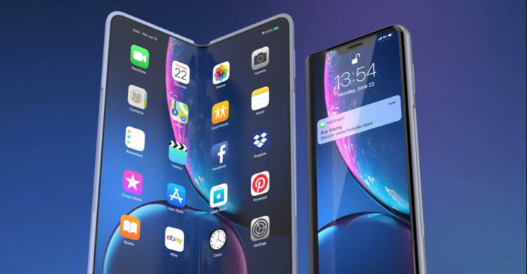 Apple จดสิทธิบัตร iPhone พับได้ ปรับความสว่างหน้าจอตามอุณหภูมิ จอส่วนที่พับจะราบเรียบไม่เป็นรอย