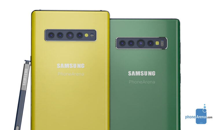 ยลโฉม Samsung Galaxy Note 10 จากภาพเรนเดอร์ คาดว่าจะมาพร้อมกล้อง 4 ตัว แบบ Galaxy S10 5G