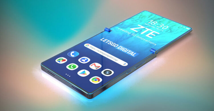 ZTE จดสิทธิบัตรสมาร์ทโฟนพับได้ แบบปิดไม่มิด ซึ่งมีเหตุผลที่น่าสนใจ