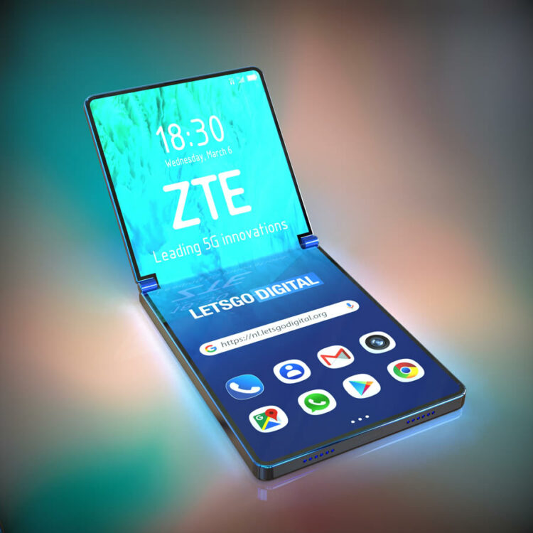 ZTE จดสิทธิบัตรสมาร์ทโฟนพับได้ แบบปิดไม่มิด ซึ่งมีเหตุผลที่น่าสนใจ