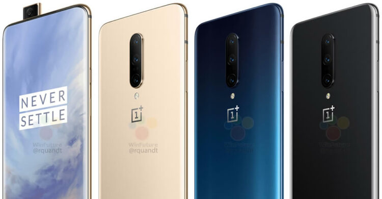 OnePlus 7 Pro ถูกเผยโฉมแล้ว เห็นดีไซน์ครบทุกมุม มีอย่างน้อย 3 สี Almond, Nebula Blue และ Mirror Grey