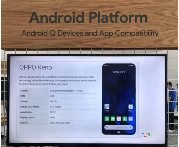 OPPO Reno รองรับการอัพเดท Android Q Beta พร้อมอวดศักยภาพ 5G ที่งาน Google I/O 2019
