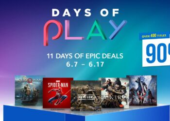 โปรโมชั่นพิเศษ “PlayStation Network DAYS OF PLAY” ลดสูงสุดถึง 90% สำหรับเกมที่คัดสรรมาให้ และส่วนลด 30% สำหรับการสมัครระยะเวลาสมาชิก PlayStation Plus
