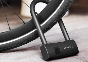 Xiaomi AreoX Smart Fingerprint U-Lock แม่กุญแจที่ไขได้ด้วยลายนิ้วมือ เหมาะสำหรับล็อคล้อจักรยาน ราคาราว 890 บาท