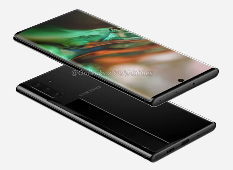 หลุดมาแล้วภาพเรนเดอร์ Samsung Galaxy Note 10 ทางการแบบครบทุกมุม 360 องศา (ชมคลิป)