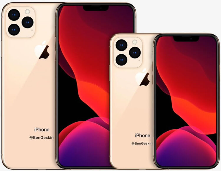 ชมภาพเรนเดอร์ iPhone ในปี 2020 เปรียบเทียบกับ iPhone XS และ iPhone XS Max
