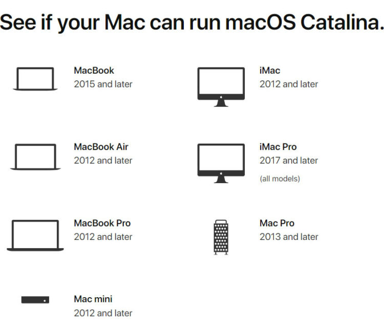 ตรวจสอบรายชื่อ Mac ที่รองรับการอัพเดท macOS Catalina