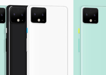 ชมภาพเรนเดอร์ Google Pixel 4 ในบอดี้สีขาว และสีเขียวมิ้นต์