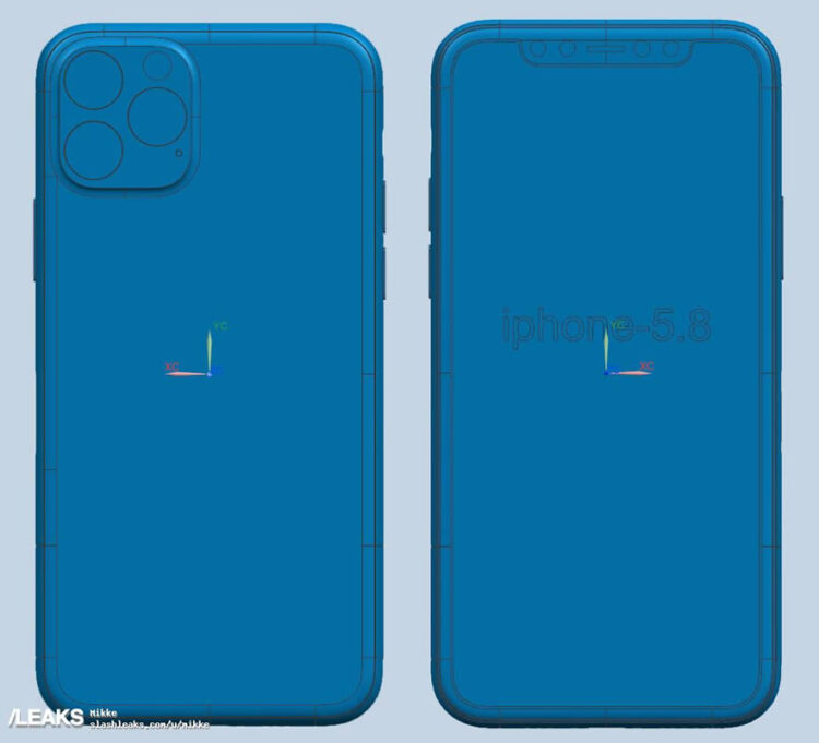 หลุดยกชุด!! ชมภาพเรนเดอร์ iPhone XI, iPhone XI Max และ iPhone XIR จากไฟล์ CAD ใหม่ล่าสุด