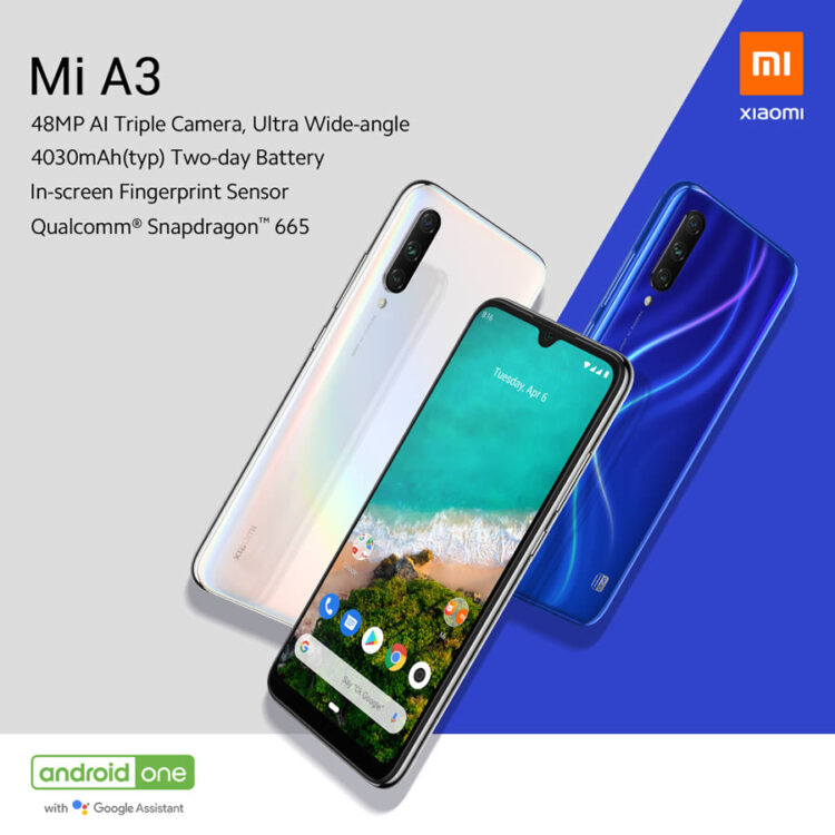 Xiaomi Mi A3 เปิดตัวทางการแล้ว มาพร้อม Android One กล้องหลัง 3 ตัว ราคาในยุโรปเริ่มต้นราว 8,635 บาท