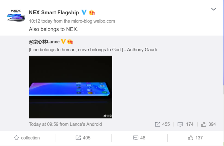เผยโฉม Vivo NEX 3 ยืนยันดีไซน์กระจกขอบโค้ง Waterfall