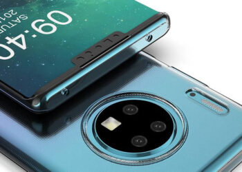 ภาพหลุด Huawei Mate 30 Pro เผยให้เห็นดีไซน์กล้องหลัง 3 ตัว วางอยู่ในกรอบวงกลม จอแสดงผลขอบโค้ง แต่ยังมีรอยบาก