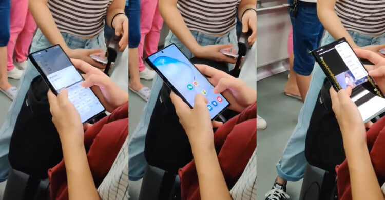 หลุดอีกแล้ว!! พบผู้ใช้งาน Samsung Galaxy Note 10+ ในรถไฟ (ชมคลิป)