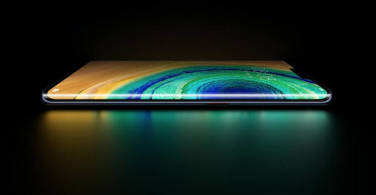 ภาพเรนเดอร์ Huawei Mate 30 series แสดงให้เห็นความสวยงามของจอแสดงผลแบบ Waterfall Screen