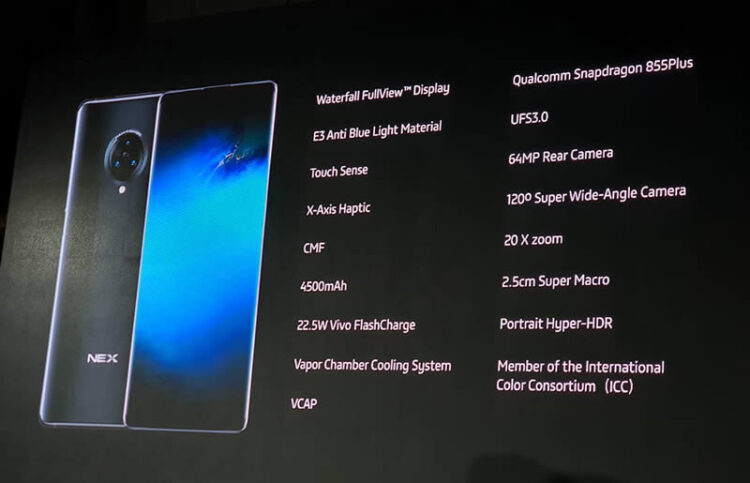 เปิดตัวแล้ว!! Vivo NEX 3 มาพร้อมจอ Waterfall FullView Display ขนาด 6.89 นิ้ว ใช้ชิป Snapdragon 855+ จับจองได้แล้วตั้งแต่วันนี้