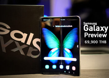 จับเครื่องจริง Samsung Galaxy Fold สมาร์ทโฟนพับจอได้รุ่นแรกของโลก ราคา 69,900 บาท