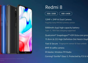 Xiaomi Redmi 8 ราคาเริ่มต้นราว 3,410 บาท มาพร้อมจอหยดน้ำ 6.22 นิ้ว กระจก Gorilla Glass 5 แบตเตอรี่ 5000mAh ชาร์จเร็วผ่าน USB-C