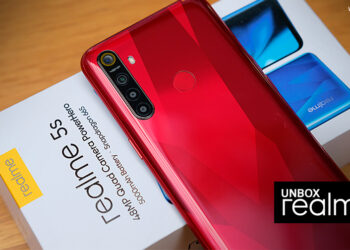 แกะกล่องพรีวิว realme 5s สีแดงเหลี่ยมเพชร Crystal Red กล้องหลัง 4 ตัว 48 ล้านพิกเซล แบตอึด 5000 mAh