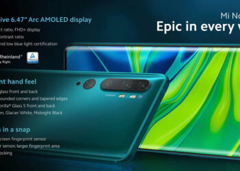 Xiaomi Mi Note 10 และ Mi Note 10 Pro สมาร์ทโฟนรุ่นแรกของโลก ที่มาพร้อมกล้อง 108MP Penta Camera