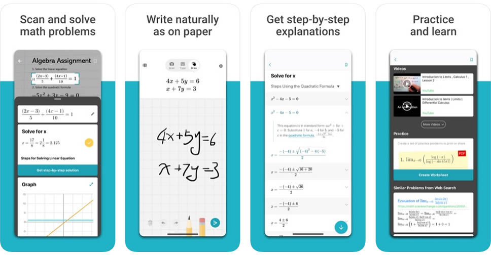 แอปแก้โจทย์คณิตศาสตร์ Microsoft Math Solver