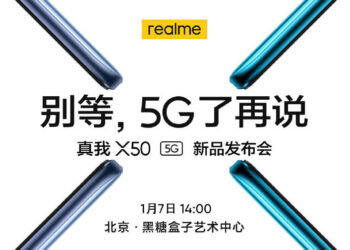 ยืนยันแล้ว!! realme X50 5G เปิดตัวทางการ 7 มกราคม 2020 อาจมาพร้อมรุ่น Lite Edition