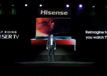 Hisenseโชว์ล้ำ เปิดตัว Self-Rising Screen Laser TV ม้วนเก็บได้ ที่งาน CES 2020