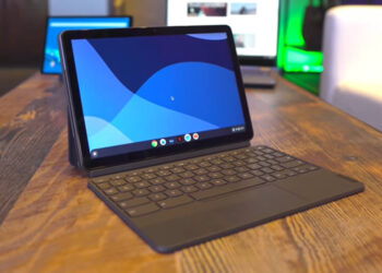Lenovo Chromebook Duet แท็บเล็ตแบบ 2-in-1 ขนาด 10.1 นิ้ว ราคาราว 8,450 บาท
