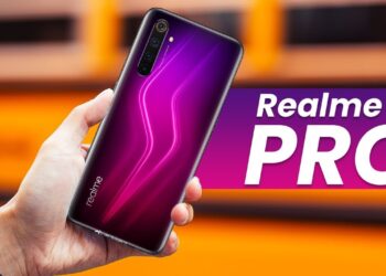 ภาพเรนเดอร์ realme 6 และ realme 6 Pro โชว์ดีไซน์เอฟเฟกต์แสงรูปตัว S ไล่สีสุดงาม 3 สีม่วง ส้ม และน้ำเงิน