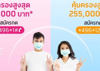 dtac ห่วงใย ให้ลูกค้าสบายใจ เจอ รักษา จ่ายฟรีประกัน COVID-19 คุ้มครองสูงสุด 250,000 บาท เมื่อซื้อแพ็กเสริมอินเทอร์เน็ต
