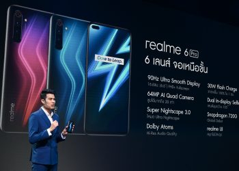 realme เปิดตัว realme 6 และ realme 6 Pro จอ 90Hz ชาร์จไว 30W ราคาเริ่มต้น 7,999 บาท พร้อม realme Band สายรัดข้อมือจอสีราคา 799 บาท