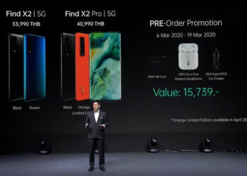 เปิดราคา OPPO Find X2 5G และ Find X2 Pro 5G ทางการในประเทศไทย 33,990 และ 40,990 บาท