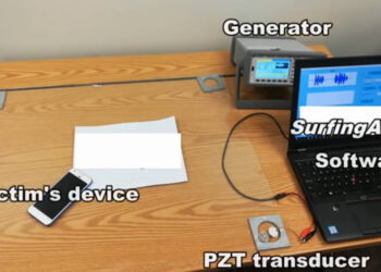นักวิจัยพบวิธีแฮกสมาร์ทโฟนได้อย่างง่ายดาย โดยใช้คลื่นอัลตร้าโซนิค และโต๊ะ!!