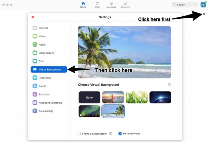 วิธีเปลี่ยนพื้นหลังในระหว่าง Video Calls ในแอพ ZOOM Cloud Meetings บน