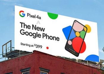 หลุดจากป้ายโฆษณา เผยดีไซน์ Google Pixel 4a และราคาราว 12,550 บาท
