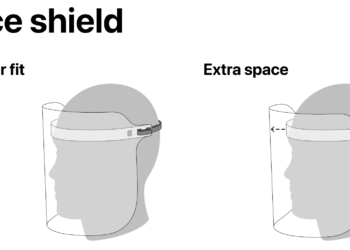 Apple แนะนำวิธีทำ Face Shield  ช่วยป้องกันการติดเชื้อ COVID-19 ดาวน์โหลดได้ที่นี่